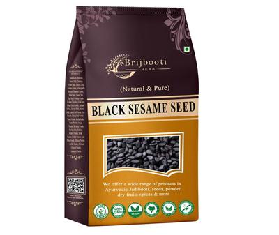 Brijbooti Black Sesame Seeds 400 Gram | Kaale Til | Till Black | Kale Till Seeds for Eating