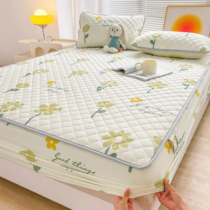 ins mattress protective cover Class A mattress cover dormitory bed cover bedspread all-inclusive padded Simmons protective cover three-piece set