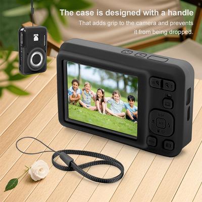 Pour KODAK PIXPRO FZ55 Housse d'appareil photo numérique Étui de protection souple en silicone Léger Pochette pour appareil photo Accessoires pour appareil photo
