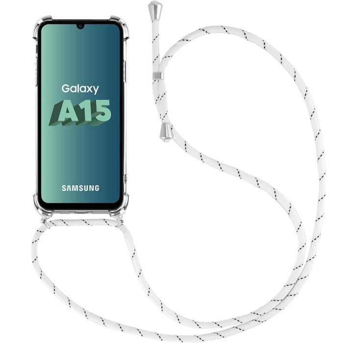 Coque de protection - Samsung - Galaxy A15 5G - Souple - Bandoulière réglable - Anti-rayures