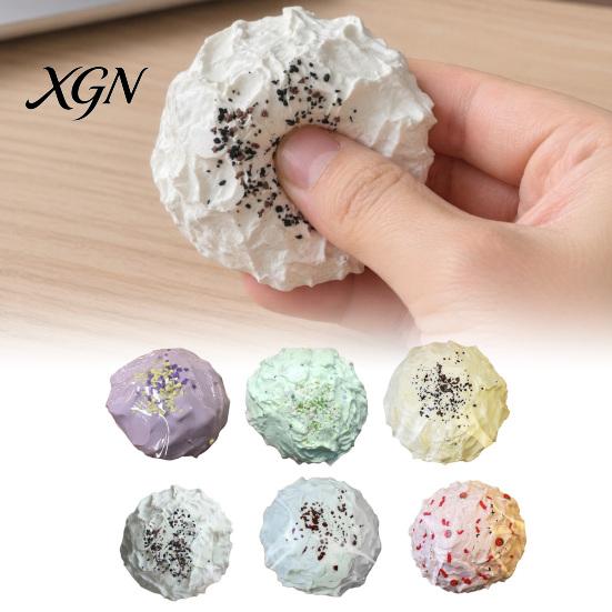 Stress Relief Simulated Dessert Toy Toy, Slow Rising Squeeze Pinch Fidget Hand Relaxation Sensory Ball Shape