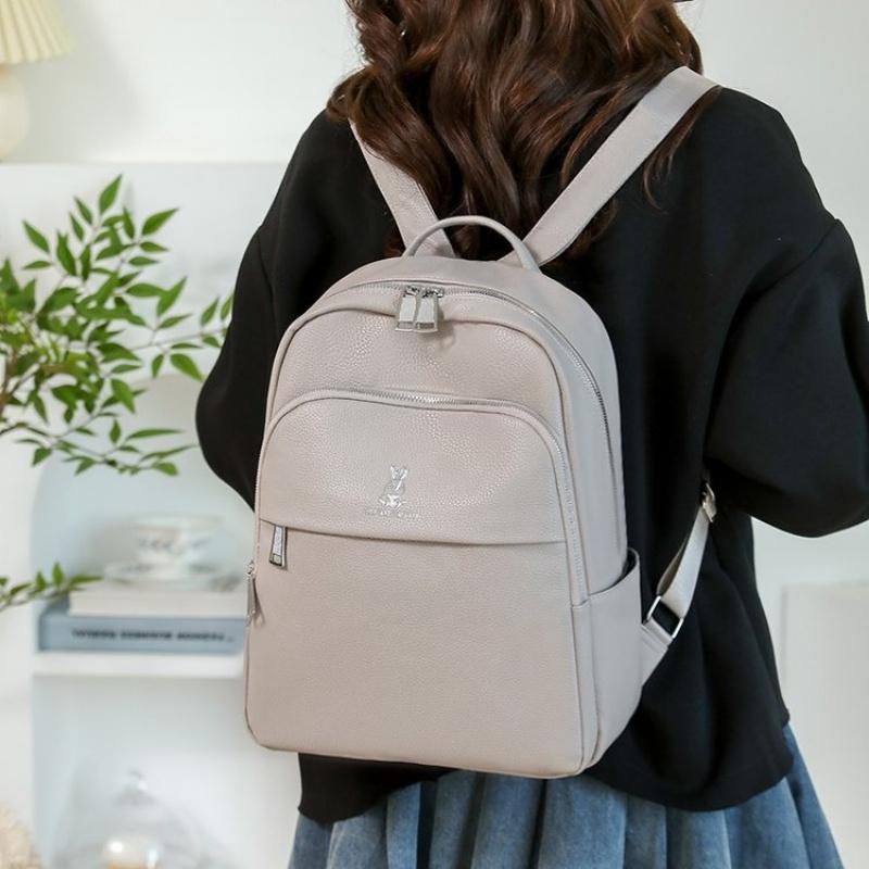 Fashion Women Backpack For Teenagers Black Portable School Bag Female Business Travel Backpack Girls Waterproof Nylon Mochila