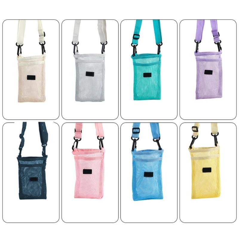 Portable Sport Water Bottle Cover Meshes Cup Sleeve Nylons Water Bottle Pouches Water Cup Protective Cover Enduring