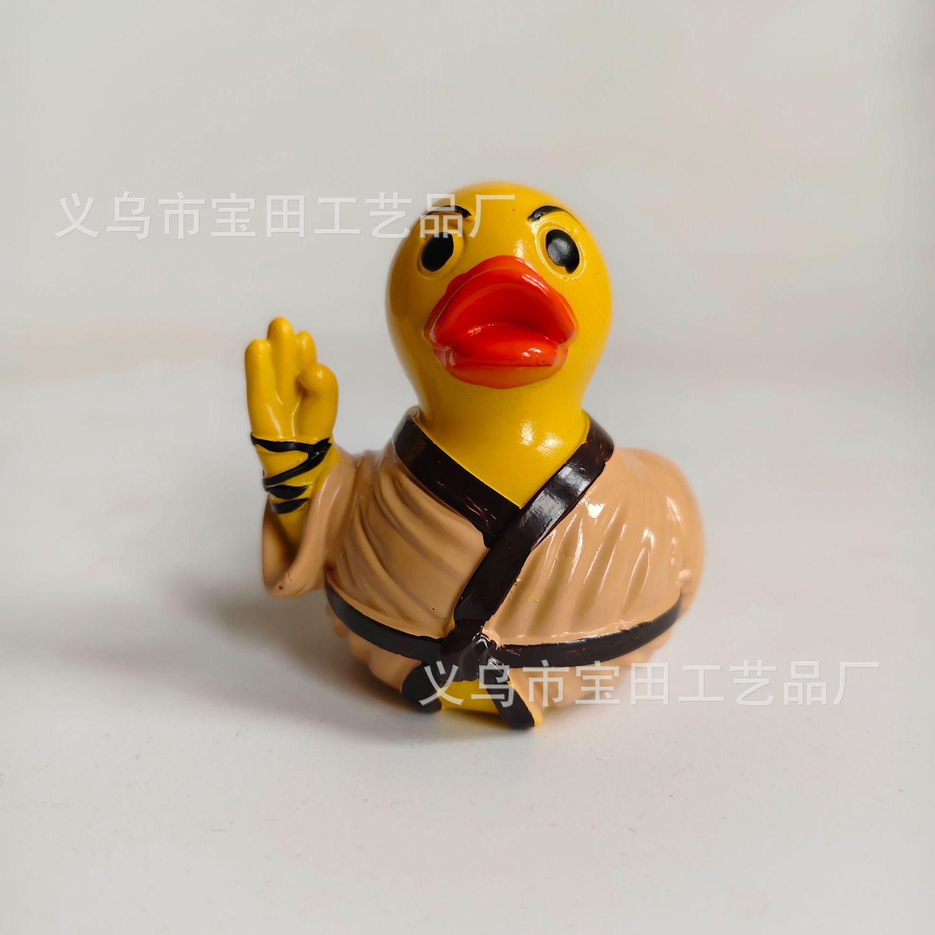 

Смола статуэтка утки украшение Шаолинь монах утка украшение для дома и вечеринки смола ремесла