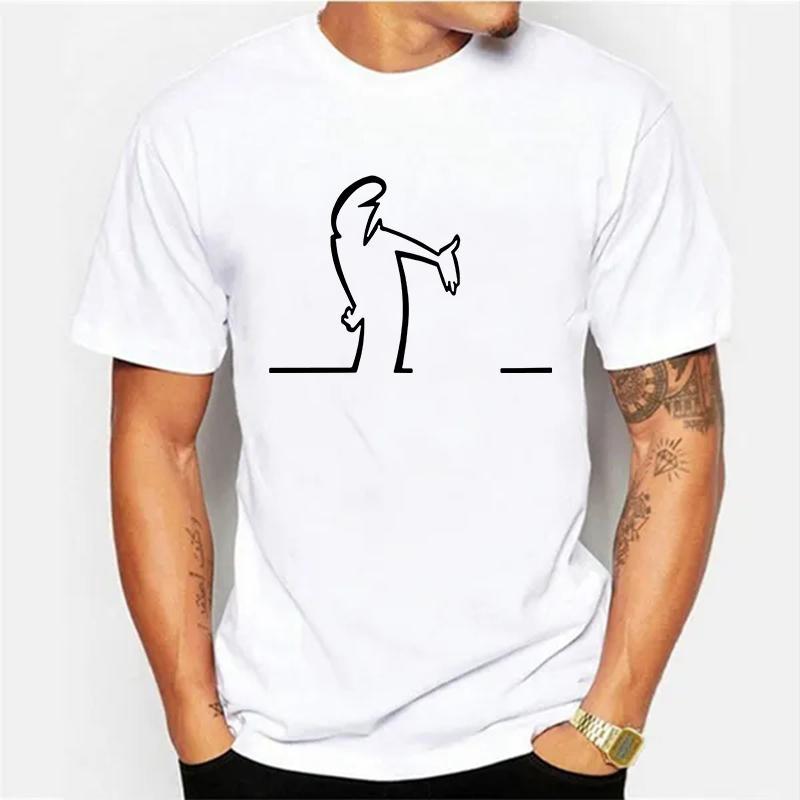 

Summer T Shirts For Men Balum La Linea Funny Graphic T Shirts Cotton Comfortable Tops XL білий