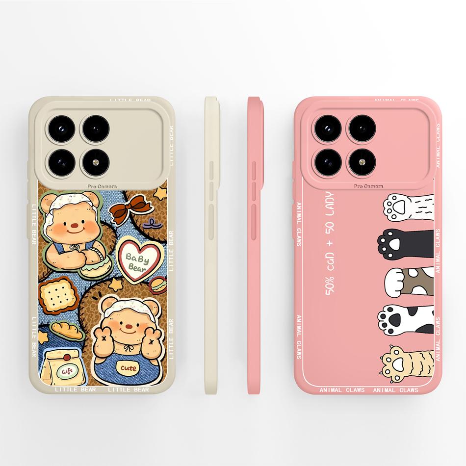 For Poco F8 Pro / F8 Ultra Phone Case Creative Design Lightweight Funda For Poco F 8 Pro F8Ultra Soft Liquid Silicone Shell Capa