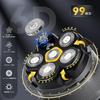 Beedove Skinhead Replacement 6D Curved Rotating 8500 Magnetically Detachable Head Shaver, 99-Blade Blades, Shaver, RPM,