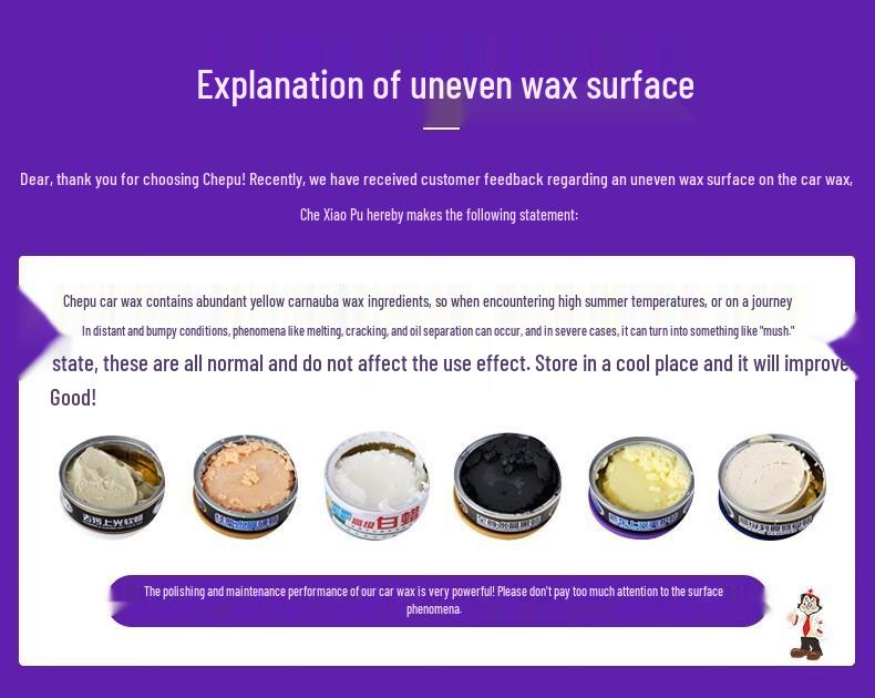 Universal Wax For Chepu Car Black And White Paint Stain Removal Polishing