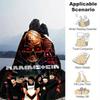 1pc Rammstein-Inspired Home Decor: Cozy Flannel Blanket, Perfect Gift for Bedroom, Living Room, Travel, Camping, Car, Beach, Office Naps, Ideal Sofa T