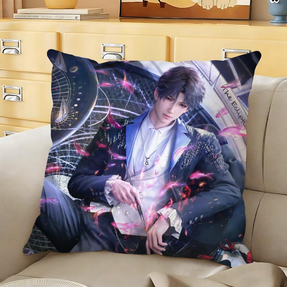 RRafayel Love DDeepspace Cushion Cover Soft Durable Reversible Pillow Cover Home Car MultiScene Daily Comfort Pillowcase
