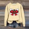 Women's Fashion Casual Long Sleeve Loose Christmas Printed Sweatshirt