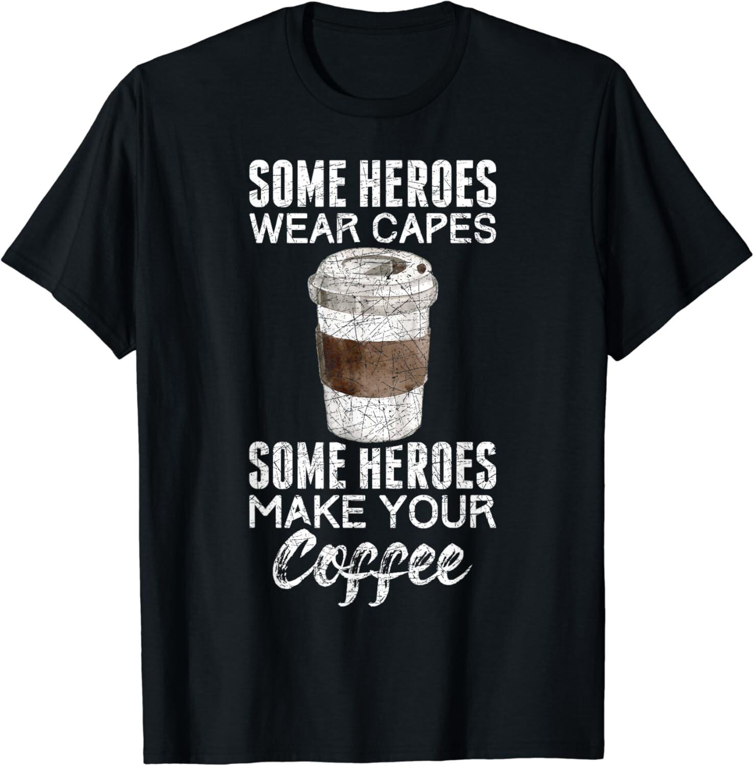 Funny Coffeemaker Coffee Lover Gift Idea Barista Gifts Unisex T-Shirt Mens Womens Tees Top L