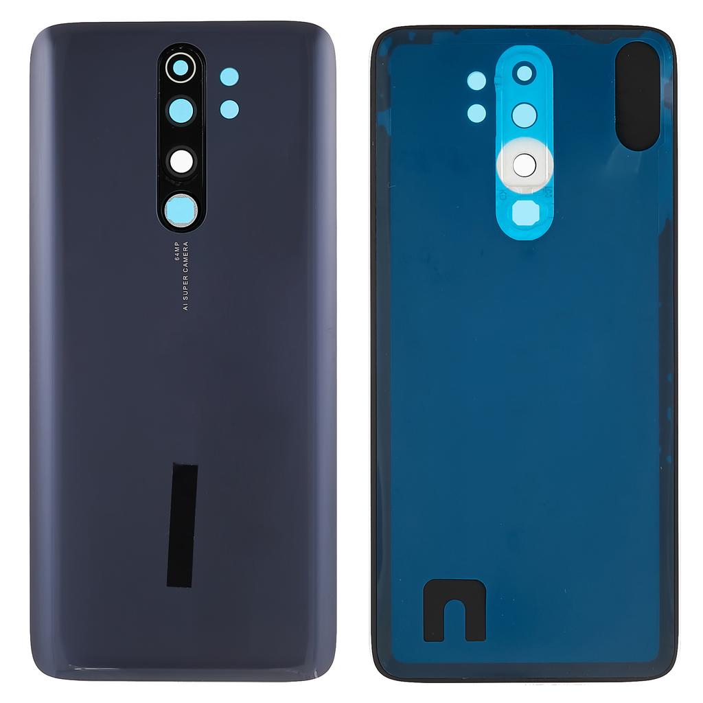 Für Xiaomi Redmi Note 8 Pro Batteriegehäuse Rückseite mit Kameraring Linsenabdeckung Ersatz (ohne Logo)