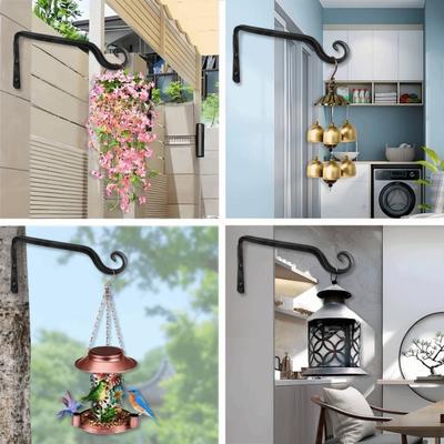 Handmade Plant Support Hanger Wrought Iron Easy To Install Wall Plant Holder Multi-purpose Large Load Bearing Flower Pot Rack