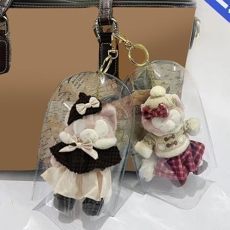 1Pc Doll Transparent Display Bag Doll Storage Bags Thicken Pvc Waterproof Storage Bag Going Out Dustproof Organizer Case