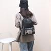 Schoolbag Women's Backpack Large Capacity Multi-purpose Casual Double Back Korean Summer Travel Retro Portable Hand Carry Crossbody Backpack