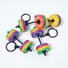 Rubber Dumbbell Keychain Lightweight Portable Exercise Themed Decorative Creative Sports Fitness Bag Decoration