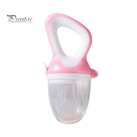 Toddler Eating Training Tool Silicone Baby Fruit Feeder Pacifier, Self Feeding And Teething Choke Prevention Relief Toy, Easy to Hold Seamless