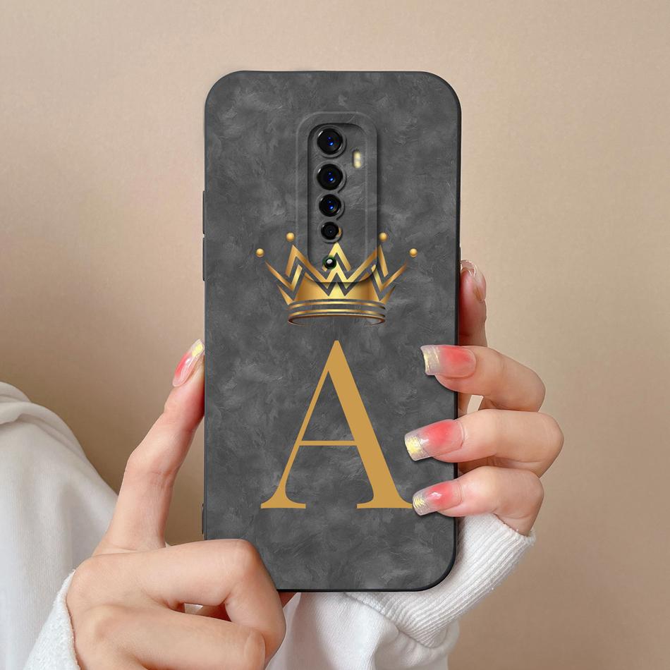 For Oppo Reno 2 2Z 2F Phone Case Creative Letters Camera Protection Bumper For Oppo Reno2 Soft Smooth Liquid Silicone Back Cover