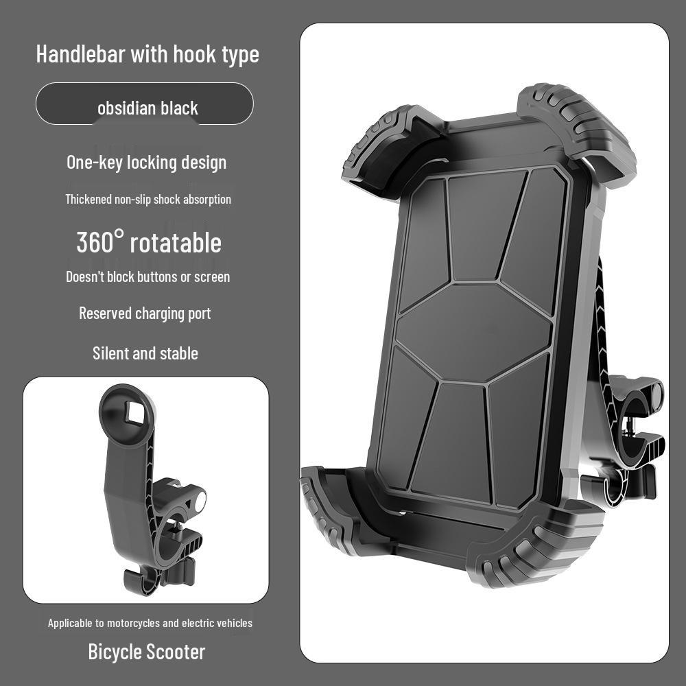 Shockproof Anti-Shake Phone Holder for Electric Vehicles & Motorcycles - Ideal for Navigation and Outdoor Cycling