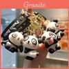 Entzückender Cartoon Panda Schlüsselanhänger Silikagel Zubehör Süßes Geschenk für Paare und Freunde