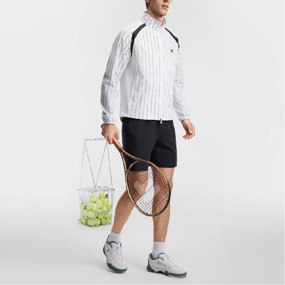 Fila Tennis Striped Long Sleeve Jacket Men jackets A11M623705F-ZA