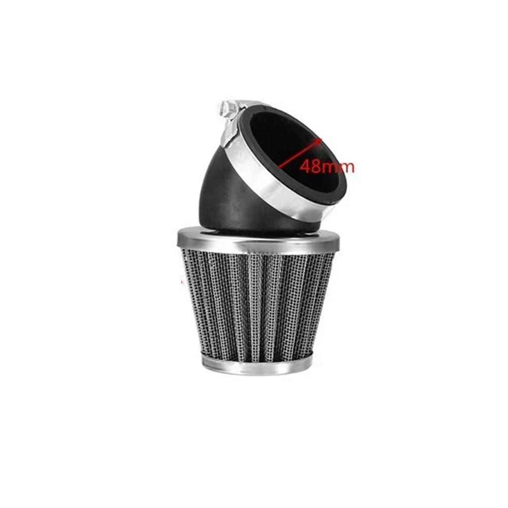Motorcycle Air Filter 35mm 38mm 42mm 45mm 50mm Cleaner Motorbike Clamp-on 45 Degree Bend Air Intake Mushroom Head Filters Air Filters 7