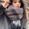 Thick Plaid Mufflers Soft Checked Neck Wraps Fringed Stoles Winter Scarves  Commuting