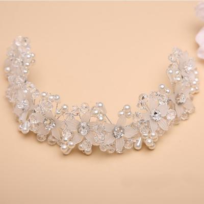 Princess Crown Headband for Girls, Korean Style Floral Hair Accesories for Kids