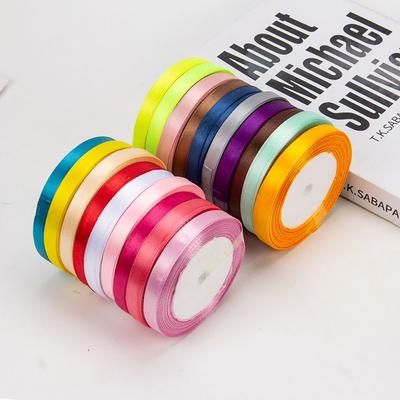 25yards/roll Satin Ribbon DIY Tool Bow Ribbons Durable Roll Fabric  Cake/Gift Box Decor