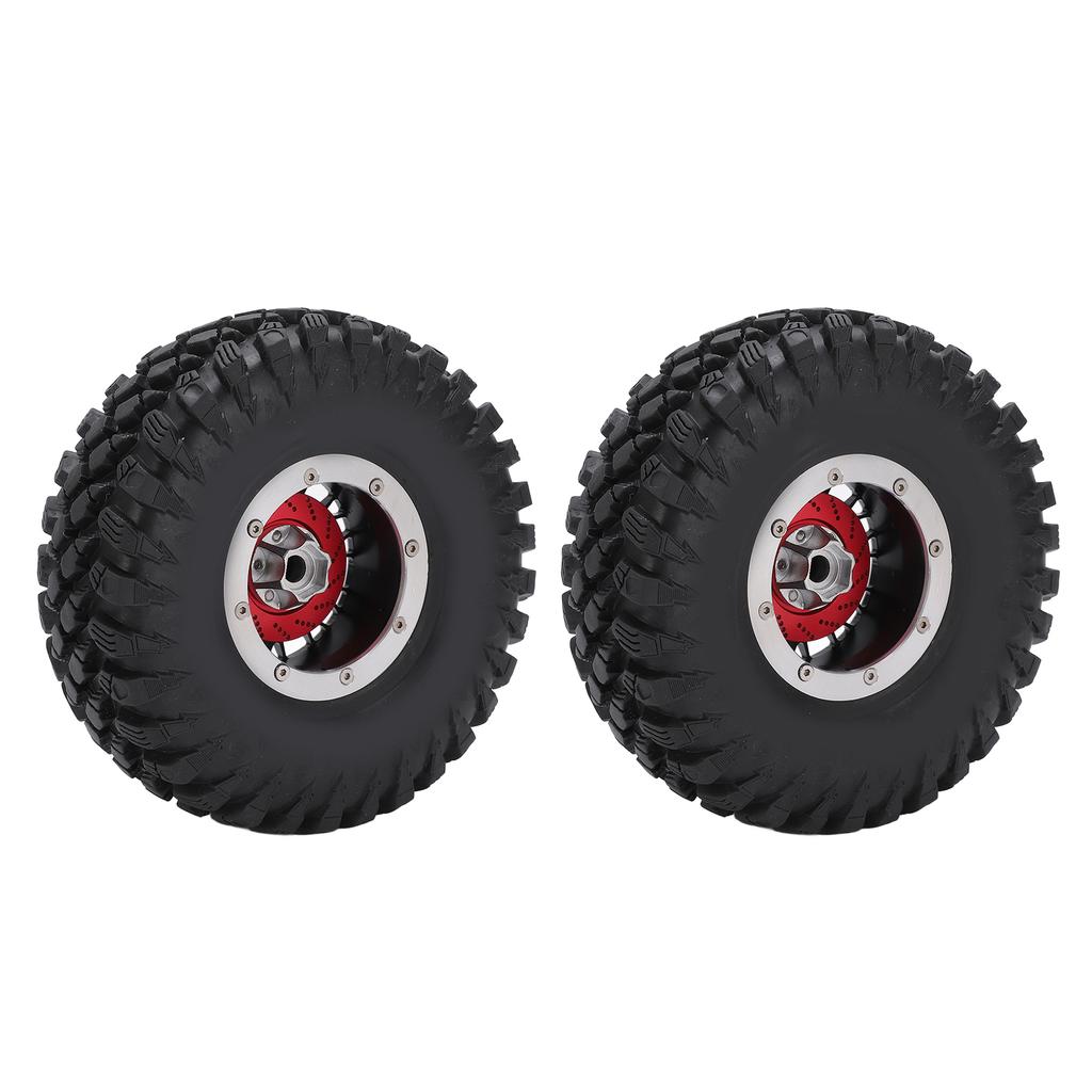 RC Tire 2.2 Inch   Rubber Alloy RC Car Wheel with Metal Wheel Hub RC Spare Upgrade Parts Accessory