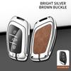 Leather Car Metal Key Case Cover For MG 4 2023 Mg4 Ev MG HS GT ZS EV ZX MG5 MG6 for Roewe RX3 RX5 RX8 ERX5 I6 I5