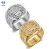 No Rusted High Quality Stainless Steel Hip Hop Royal Crown Ring for Men Punk Rings