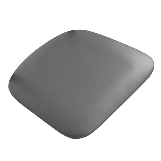 Водонепроницаемый чехол на подушку для стула сплошной цвет приятный для кожи износостойкий маслостойкий универсальный простой в установке защитный чехол для обеденного стула светло-серый 834₽