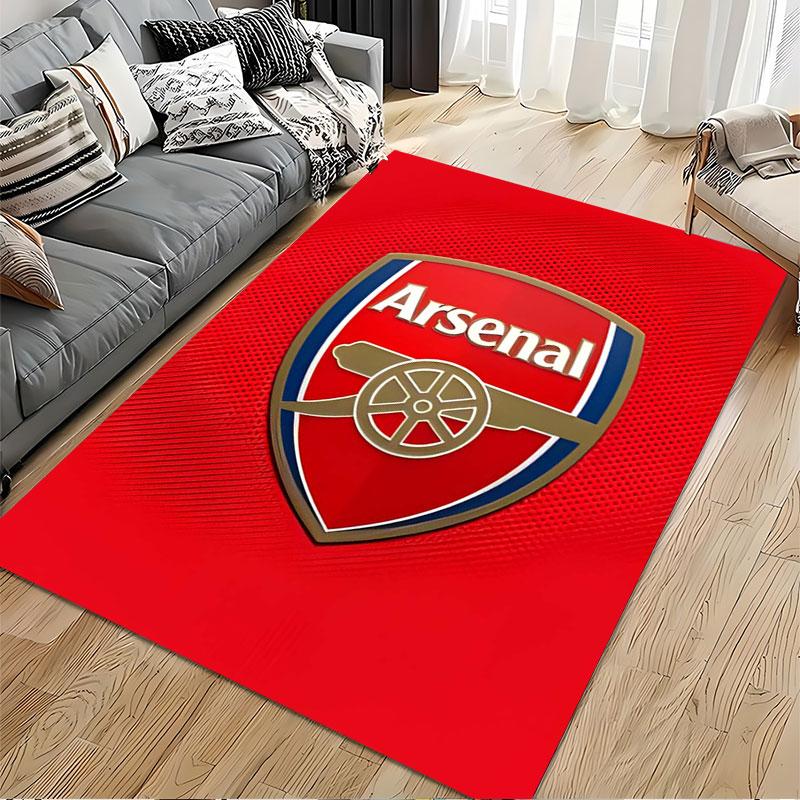 Arsenal Logo Red Shield Carpet suitable as a non-slip mat for the living room or bedroom sofa