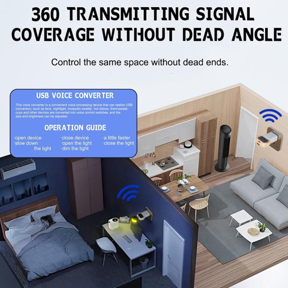 USB Interface Voice Control Socket English Voice Activation Voice Control Switch Home Use