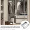 2Pcs Heavy Duty Cast Metal Rod End Supports Fits Most Standard Oval Rods Wardrobe Tube Support Bracket Hanging Rod Holder