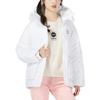 adidas Neo Jacke DW1 Einfarbig bedruckt Kleines Logo mit Reißverschluss Langarm Daunen Damen Oberbekleidung Weiß HN2441
