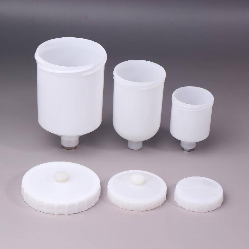 125/250/600Ml Plastic Spray Paint Cup Sprayer Cup Air Gravity Feed Paint Spray Pot Thread Connector For Spray Gun Parts
