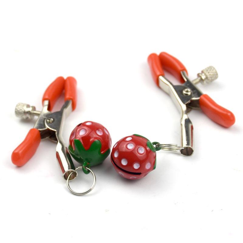 Adjustable Nipple Clamps with Bells Harness BDSM Adult Game Fantasy Clitoris Clips Sexy Breast Stimulator Flirting Toy For Women