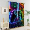 2Pcs Colorful Gamepad Printed Blackout Curtains Suitable For Bedroom Kitchen Dining Room Living Room Study Office Bathroom