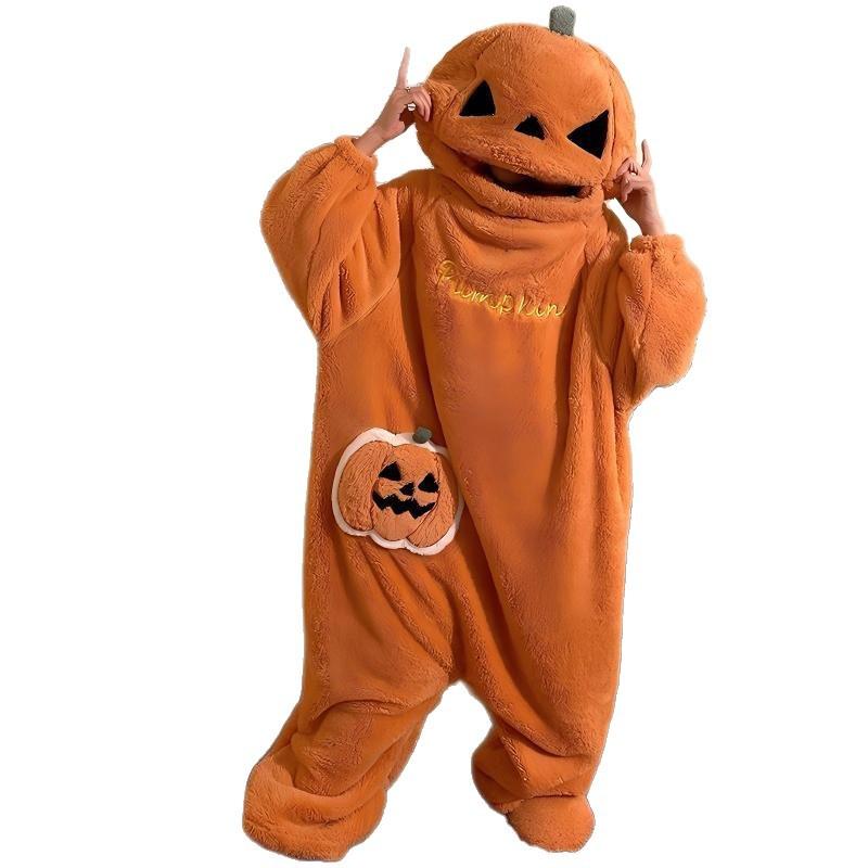 Felnőtt Aranyos Pizsama - Vicces Jumpsuit Férfiaknak Nőknek Hálóruha M narancssárga