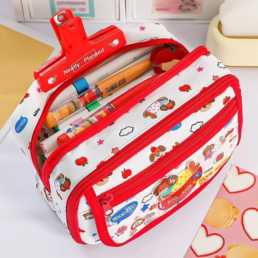 Cosmetics Storage Stationery Storage Bag Fruit Dogs Pen Pencil Case  Kids Gift