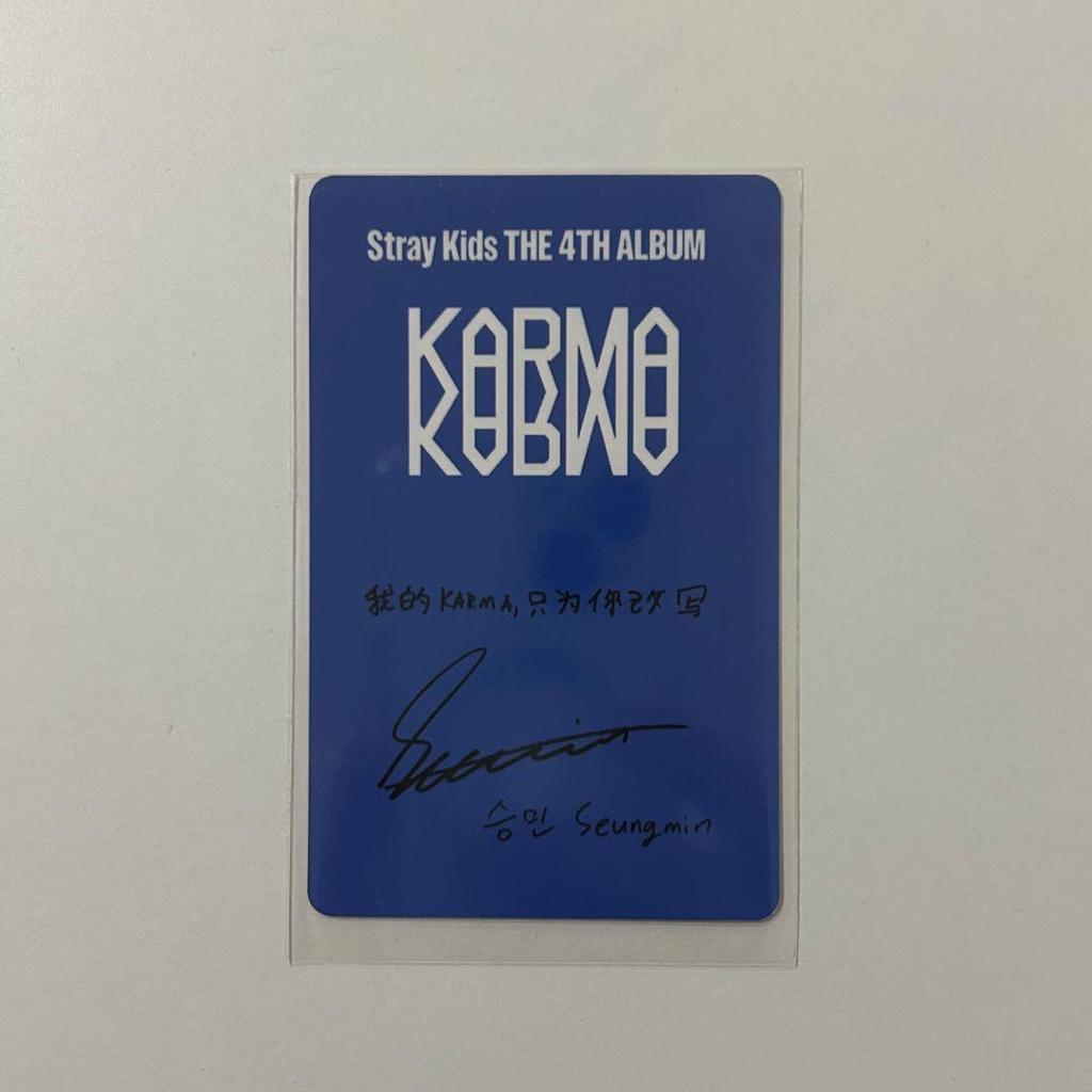 [USED] StrayKids KARMA kms Trading Card Seungmin