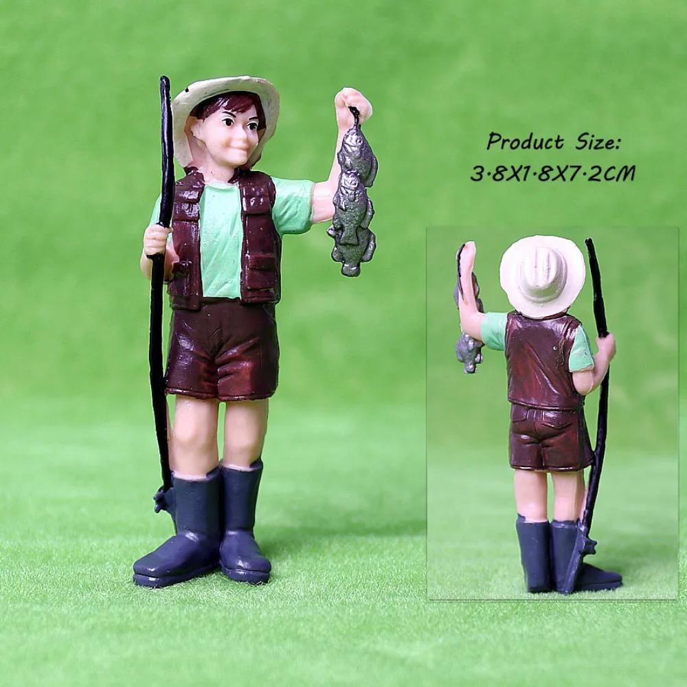 17 BUC Asortate Simulare Fermier oameni Model Figurine de Acțiune Păpușă PVC Figurine Personal Fermă Seturi de Joacă Jucării Educative pentru copii