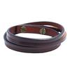 Hot Sale Punk Rock Double Layer Leather Bracelets Cowhide Wrap Cuff Bracelet Men Friendship Fashion Festival Hombre Jewelry
