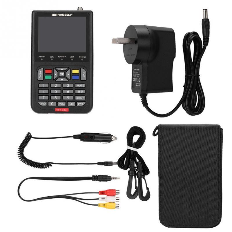 Digital V8 Satellite Signal Finder HD 1080P DVBS Signal Strength Meter