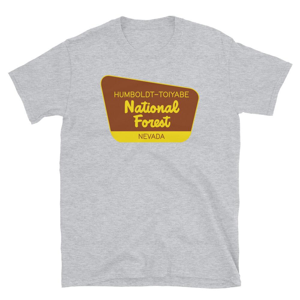 Национальный лес Гумбольдта Невада Унисекс футболка с коротким рукавом M