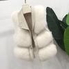 Faux Fur Winter Short Vest Jacket for Women Warm Coat