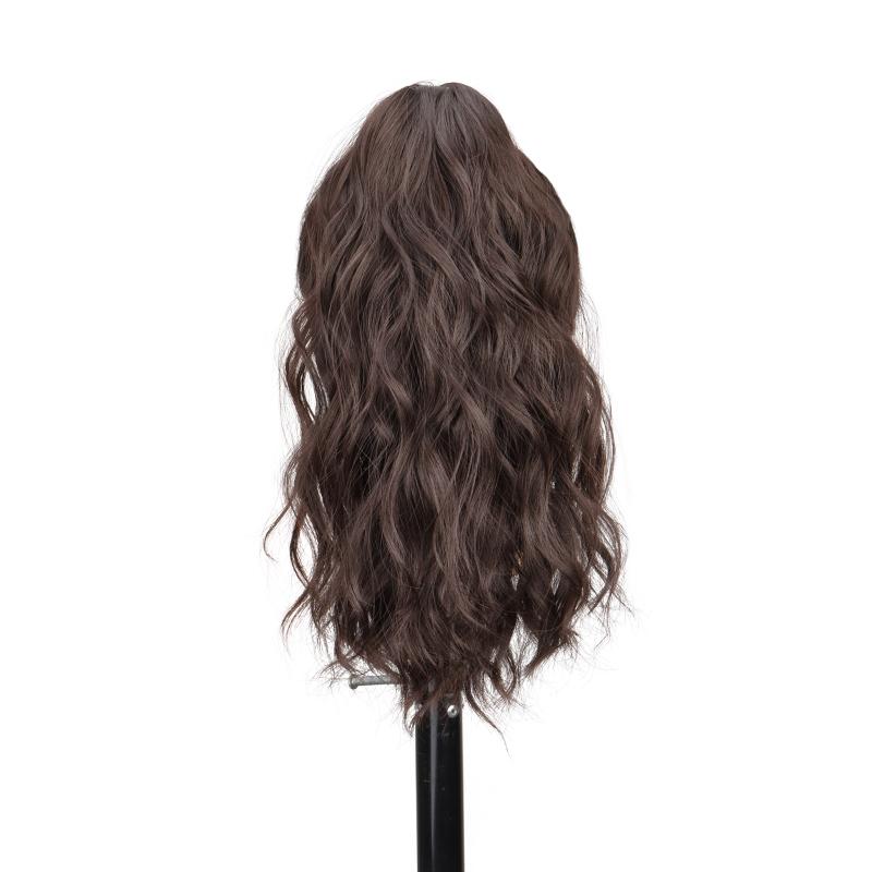 

14-дюймовый синтетический короткий кудрявый хвостик на заколке-крабе, наращивание волос для ежедневного использования, блонд, черный, блонд, пушистый парик для женщин